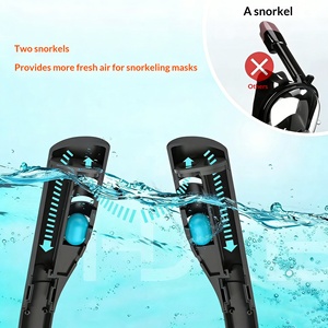 <span class=keywords><strong>Masque</strong></span> de plongée à double tube anti-buée, étanche, à large champ de vision, pour l'exploration océanique et l'entraînement en <span class=keywords><strong>piscine</strong></span> - Product Image 6