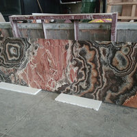 Panneaux muraux en onyx noir pour salle de bain, onyx rétroéclairé, veinage poli, brun, dalle de marbre en onyx translucide tigre