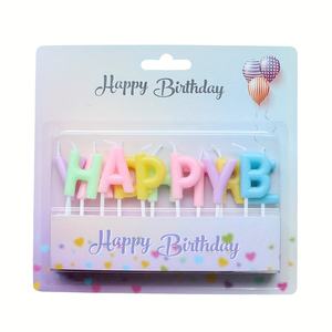 Merri Wish Anniversaire Décoré Gâteau <span class=keywords><strong>Bougies</strong></span> Creative Joyeux Anniversaire Fête <span class=keywords><strong>Bougies</strong></span> Coloré Lettre Conception Anniversaire Lettre <span class=keywords><strong>Bougies</strong></span> - Product Image 4