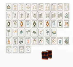 <span class=keywords><strong>Oh</strong></span> <span class=keywords><strong>My</strong></span> Mahjong Tiles - Juego de Mahjong Moderno y Portátil con Diseño de Loto Blanco, 4 Capas de Acrílico, Lujoso y Ecológico, Entretenimiento Nocturno para Chicas - Product Image 1