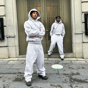 Conjunto de Sudadera y Pantalones Deportivos Personalizados, Traje Deportivo de Invierno <span class=keywords><strong>para</strong></span> <span class=keywords><strong>Hombre</strong></span>, Cortavientos, Traje Deportivo Holgado de Invierno <span class=keywords><strong>para</strong></span> <span class=keywords><strong>Hombre</strong></span> - Product Image 2