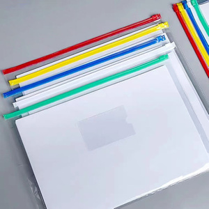 <span class=keywords><strong>A4</strong></span> b4 a5pp frosted văn phòng trong suốt pvc nhựa tài liệu dây kéo rõ ràng không thấm nước dây kéo thư mục tập tin bag với tùy chỉnh thương hiệu - Product Image 2