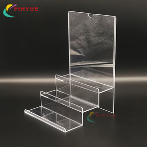 Exhibidor Acrílico Transparente <span class=keywords><strong>de</strong></span> 3 Niveles con Franjas Verticales Personalizadas <span class=keywords><strong>para</strong></span> Gafas <span class=keywords><strong>de</strong></span> Sol, Exhibidor <span class=keywords><strong>de</strong></span> Acrílico <span class=keywords><strong>para</strong></span> Ópticas y Tiendas Minoristas - Product Image 6