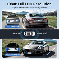 Kamera Dash Cam Grosir E2 Tiga Lensa Layar IPS 3,39 Inci 1080P+1080P+720P Penglihatan Malam Wifi GPS Perekam Kendaraan