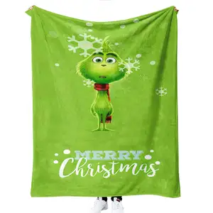 High Quality Thickened Blanket Air Conditioning Baby Blanket Custom Cartoon Printed Flannel Blanket