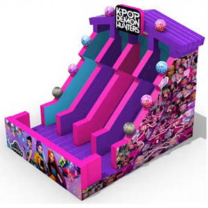 บ้านเป่าลมรูปปิศาจ K-Pop สำหรับเด็กบ้านเด้งสไลด์ได้ตามต้องการ - Product Image 1