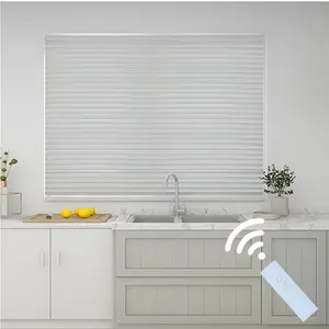 Horizontal different color remote control insulated glass blind