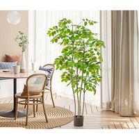 Kunstplanten Gele Citroenboom Grote Kunststof Gepotte Simulatie Hoge Planten Boom Landschapsarchitectuur Groen Gras 90-180cm