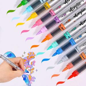 ปากกามาร์กเกอร์สีอะคริลิค36สีปากกาทำเครื่องหมายสีอะคริลิคแบบไม่ปั๊มสำหรับทาสีหินไม้ - Product Image 2