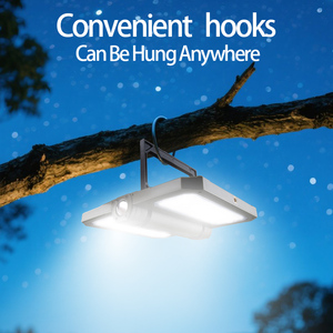 Einziehbares LED-Camping zelt licht Außen flutlicht mit <span class=keywords><strong>Solar</strong></span>-oder USB-Aufladung Magnetische Arbeits beleuchtung mit Batterie - Product Image 3