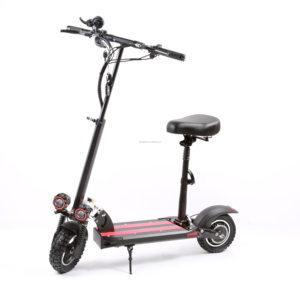 Scooter con Asiento en Oferta, Disponible en Almacenes de la UE y el Reino Unido, Scooter Todoterreno con Neumáticos Gruesos de 10 Pulgadas para Adultos, Scooter Eléctrico de Largo Alcance de 50 km - Product Image 1