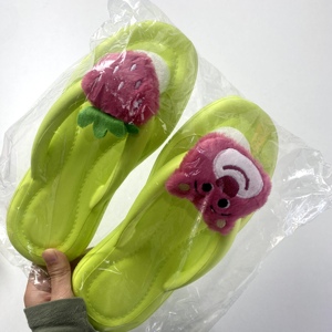 Pantofole EVA suole spesse passo sul senso di antiscivolo nuove moda donna infradito produttori all'ingrosso - Product Image 6