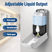Distributeur de savon automatique sans contact moderne à fixation murale avec capteur intelligent pour hôtel, salle de bain, cuisine