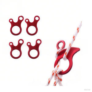 ตัวล็อคเชือกอเนกประสงค์ 3 รู ทำจากอลูมิเนียมอัลลอย สีแดง น้ำเงิน ทอง ใช้สำหรับอุปกรณ์เอาตัวรอด เชือกนิรภัย พร้อมตะขอปรับความตึงได้ - Product Image 5