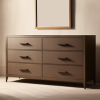 Nouvelle commode en bois massif de chêne pour chambre à coucher, meuble de chambre en bois