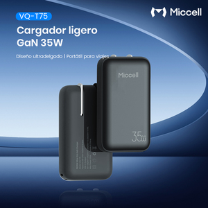 Cargador GaN Ultradelgado de 35W Miccell con Cable USB-C de Carga Rápida, Adaptador <span class=keywords><strong>para</strong></span> Smartphones - Product Image 4