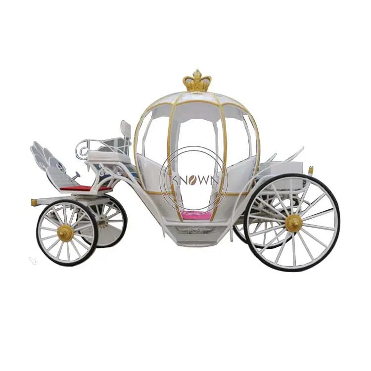 Золотая Корона принцесса карета электрическая Тыква лошадь тележка достопримечательность Карета для Европы