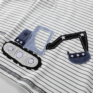 Camisetas de Manga Larga para Niños Pequeños, Diseño a Rayas Grises, Ropa de Algodón para Niños, Ropa de Primavera y Otoño, Camisetas para Niños - Product Image 4