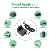 Adaptateur secteur OEM LOGO 5-65W 12V 2A AC DC, chargeur mural 5V 9V 15V 18V 36V 500mA 1.5A 1.6A 2.5A 3A 3.5A 4A, adaptateur secteur 24V 1A