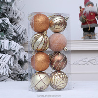 Boules de Noël directement de l'usine, finitions multiples, ornements de Noël mats et scintillants, design mixte, pour boîte cadeau de Noël