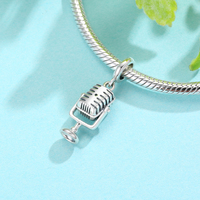 Breloques de styliste en argent Sterling 925, perles de Rock et Hip Hop, crâne, guitare, pendentif, bijoux adaptés pour Bracelets, collier pour femmes, nouvelle collection