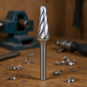 Fresa Rotativa Cónica de Punta Esférica Ttake AB8700 de 6 mm de Carburo Sólido para Cortar Metal, Madera y Plástico - Product Image 3