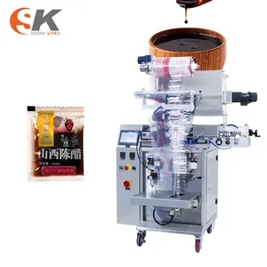 Automated VFFS Small Vertical Fill Seal Liquid Packaging Machine 3 Side Seal Pouch Sauce Bag Machine Price Packing Machine