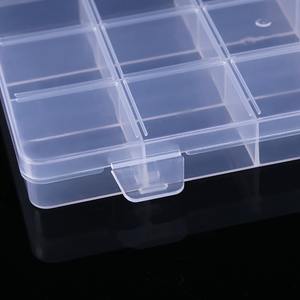 Boîte de rangement en plastique transparent à 15 compartiments, organisateur de bijoux à double boucle, organisateur de bureau pour perles, graines, matériel, outils de bricolage - Product Image 2