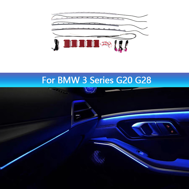 Car LED Atmosphere Light for BMW G20 G28 New 3 Series Auto Interior Lighting Indoor Ambient Light Modification Accessory