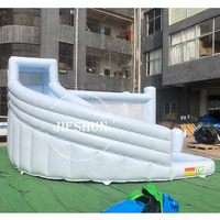 Location de fête gonflable couleur unie bleu Pastel château de saut gonflable maison de rebond pour enfants adultes saut
