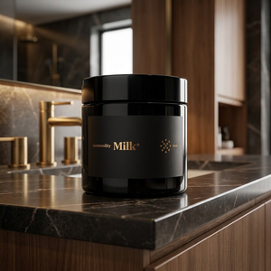 Etiquetas Adhesivas Personalizadas para Cosméticos en Negro Mate - Etiquetas de Lujo con Lámina Dorada para Envases de Productos para el Cuidado de la Piel, para Botellas de Suero y Frascos de Crema - Product Image 4