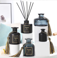 Bouteille de parfum d'huile essentielle à fond lourd 130ml 200ml 250ml diffuseur de matériau en verre
