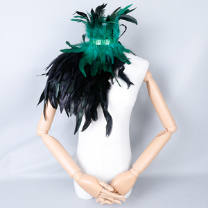 Bufanda de Plumas Coloridas para <span class=keywords><strong>Mujer</strong></span>, Personalizable en Color y Talla, Cómoda para Disfraces de Halloween, Cosplay, Moda, Fiesta - Product Image 1