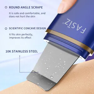 Portable Facial Cleaning Exfoliate Skin Scrubber Ionic Ultrasonic Shovel Portable Wireless Skin Scrubber
