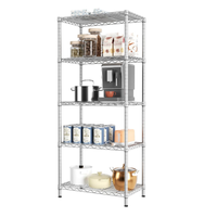 Étagère métallique pour cuisine de garage Étagère à 4 niveaux Étagère métallique réglable pour usage intensif Étagère de rangement en métal