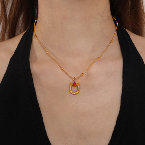 จี้รูปทรงผสมผสานสแตนเลสสำหรับทำสร้อยคอ DIY อุปกรณ์ตกแต่งเครื่องประดับ ดีไซน์มงกุฎ หัวใจ รองเท้าส้นสูง - Product Image 4