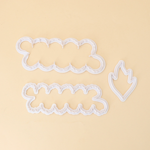 3pcs <span class=keywords><strong>Pivoine</strong></span> Simulation Biscuit Die Eco-Friendly Plastic Sugar Turning Die pour DIY Cake Direct Factory Sale Cookie Cutters - Product Image 5
