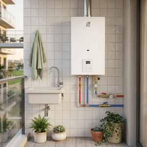 Calentador de Agua a Gas de Alta Calidad, Tipo Europeo, Bajo en Nitrógeno, Calentamiento Instantáneo, Sin Tanque, GLP/GN, para Uso Doméstico - Product Image 1