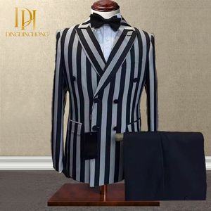 Nuevo <span class=keywords><strong>Traje</strong></span> Casual de Dos Piezas para <span class=keywords><strong>Hombre</strong></span>, Talla Grande, Transpirable, de Algodón, con Doble Botonadura, para Negocios, Eventos Nocturnos, Banquetes, Primavera, Uso Formal para Toda Temporada - Product Image 1