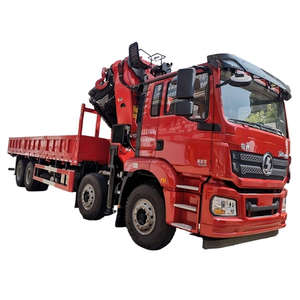 รถบรรทุกติดเครนยี่ห้อ Shacman M3000 8x4 แบบพับได้ สำหรับงานโครงสร้างพื้นฐาน มาตรฐานยูโร 2/3 - Product Image 1