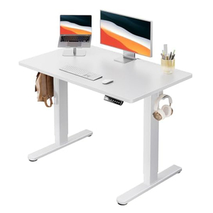Bureau de bibliothèque ergonomique à réglage électrique de la hauteur par un seul moteur, sur mesure pour gagner de la place et améliorer l'expérience utilisateur au bureau - Product Image 2
