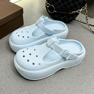 Sandalias de Playa para Mujer, Punta Cerrada, Verano, Parte Superior de EVA, Entresuela de PVC, Suela Antideslizante, Resistentes al Desgaste, Uso Interior/Exterior - Product Image 4