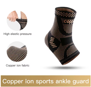 Attelle de cheville en cuivre infusé, manchon de compression pour le soutien de la cheville pour hommes et femmes, pour les douleurs au pied, les entorses de la cheville, les sports - Product Image 3