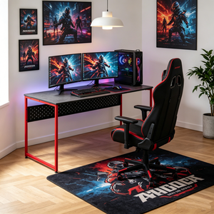 Bureau de jeu sur pied au design le plus récent, table de jeu moderne pour PC <span class=keywords><strong>gamer</strong></span>, réglable en hauteur - Product Image 1