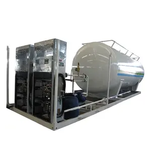 High performance 120000 liters mobile gas cylinder LPG Filling Station for sale