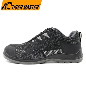 Zapatos de Seguridad Deportivos para Hombre, con Puntera de Fibra de Vidrio Resistente a Pinchazos, Antideslizantes, Ligeros, Sin Metal, con Suela de PU Resistente al Aceite y Antiestática - Product Image 1
