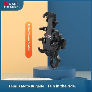 Enxing Knight, recién llegado, soporte para coche <span class=keywords><strong>de</strong></span> motocicleta, aleación <span class=keywords><strong>de</strong></span> aluminio, Metal, acceso con una sola mano, cargador <span class=keywords><strong>de</strong></span> instalación multiángulo - Product Image 2