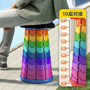 <span class=keywords><strong>Tabouret</strong></span> <span class=keywords><strong>pliable</strong></span> rétractable, chaise portable en plastique télescopique pour adultes, camping, pêche, <span class=keywords><strong>jardin</strong></span>, <span class=keywords><strong>tabouret</strong></span> <span class=keywords><strong>pliable</strong></span> d'attente - Product Image 3
