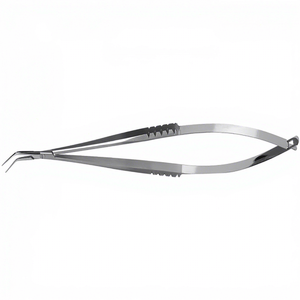 Forceps d'implantation de lentilles ophtalmiques, manuel, en acier inoxydable gris, haute qualité, usage hospitalier - Product Image 1