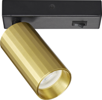 Applique murale LED moderne réglable et dimmable, CRI 90 élevé, construction en aluminium, abat-jour en verre Empire, doré, garantie 3 ans, 50000